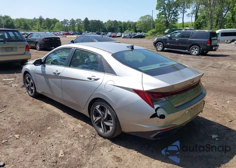 2021 Hyundai Elantra Sel z USA, uszkodzony, nr VIN 5NPLN4AG2MH025301
